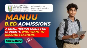 MANNU B.ED Admissions