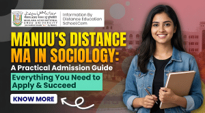 MANUU's Distance MA in Sociology