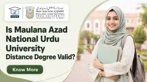 Is Maulana Azad National Urdu University Distance Degree Valid