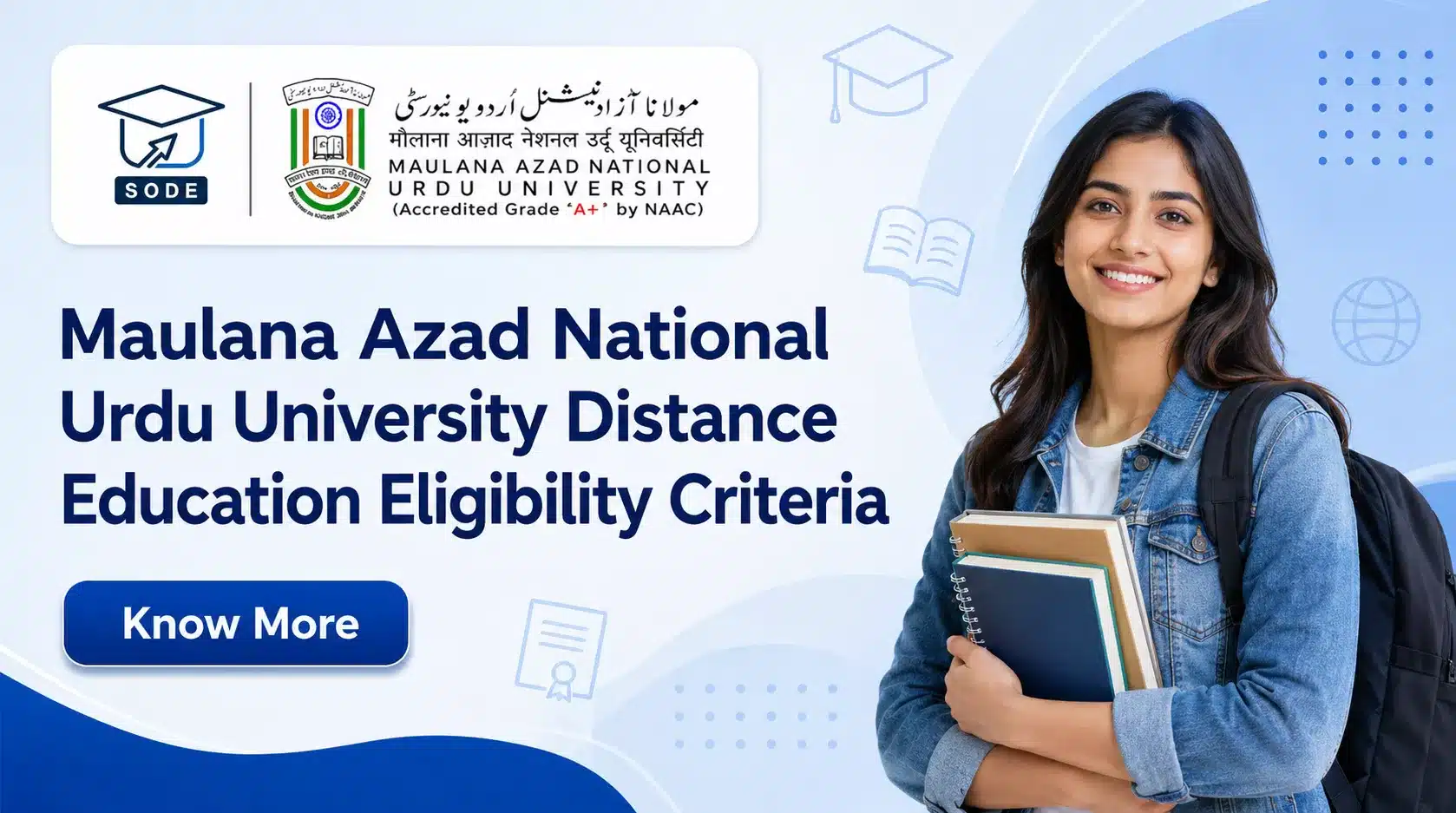 Read more about the article Maulana Azad National Urdu University Distance Education Eligibility Criteria